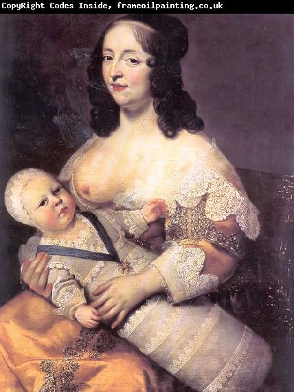 Charles Beaubrun Louis XIV et la Dame Longuet de La Giraudiere